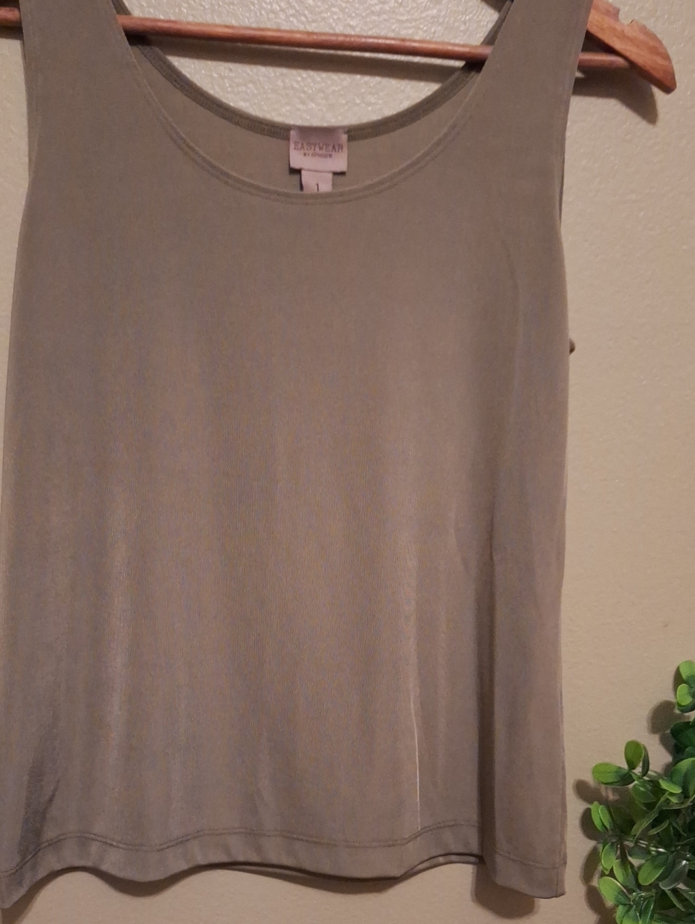 Easywear by Chico's Olive Tank Top - Sleeveless Women's Top